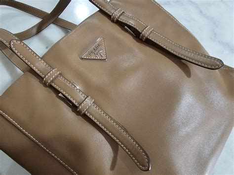 prada calf leather bag price|authentic prada leather bag.